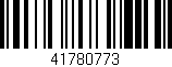 Código de barras (EAN, GTIN, SKU, ISBN): '41780773'