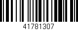 Código de barras (EAN, GTIN, SKU, ISBN): '41781307'