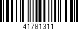 Código de barras (EAN, GTIN, SKU, ISBN): '41781311'