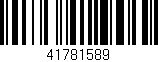 Código de barras (EAN, GTIN, SKU, ISBN): '41781589'