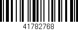 Código de barras (EAN, GTIN, SKU, ISBN): '41782768'