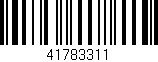 Código de barras (EAN, GTIN, SKU, ISBN): '41783311'
