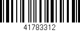 Código de barras (EAN, GTIN, SKU, ISBN): '41783312'