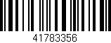Código de barras (EAN, GTIN, SKU, ISBN): '41783356'