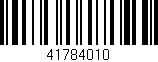 Código de barras (EAN, GTIN, SKU, ISBN): '41784010'