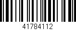 Código de barras (EAN, GTIN, SKU, ISBN): '41784112'