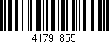 Código de barras (EAN, GTIN, SKU, ISBN): '41791855'