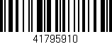 Código de barras (EAN, GTIN, SKU, ISBN): '41795910'