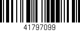 Código de barras (EAN, GTIN, SKU, ISBN): '41797099'