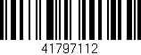 Código de barras (EAN, GTIN, SKU, ISBN): '41797112'