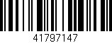 Código de barras (EAN, GTIN, SKU, ISBN): '41797147'