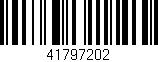 Código de barras (EAN, GTIN, SKU, ISBN): '41797202'