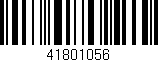 Código de barras (EAN, GTIN, SKU, ISBN): '41801056'