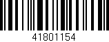 Código de barras (EAN, GTIN, SKU, ISBN): '41801154'