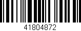 Código de barras (EAN, GTIN, SKU, ISBN): '41804872'