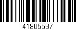 Código de barras (EAN, GTIN, SKU, ISBN): '41805597'
