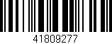 Código de barras (EAN, GTIN, SKU, ISBN): '41809277'