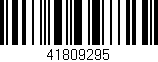 Código de barras (EAN, GTIN, SKU, ISBN): '41809295'