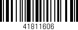 Código de barras (EAN, GTIN, SKU, ISBN): '41811606'