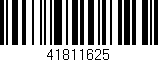 Código de barras (EAN, GTIN, SKU, ISBN): '41811625'