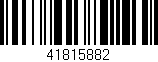 Código de barras (EAN, GTIN, SKU, ISBN): '41815882'