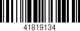 Código de barras (EAN, GTIN, SKU, ISBN): '41819134'