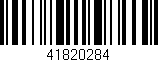 Código de barras (EAN, GTIN, SKU, ISBN): '41820284'