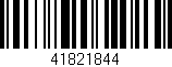 Código de barras (EAN, GTIN, SKU, ISBN): '41821844'
