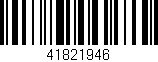 Código de barras (EAN, GTIN, SKU, ISBN): '41821946'