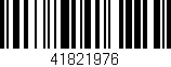 Código de barras (EAN, GTIN, SKU, ISBN): '41821976'