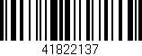 Código de barras (EAN, GTIN, SKU, ISBN): '41822137'