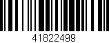 Código de barras (EAN, GTIN, SKU, ISBN): '41822499'