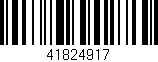 Código de barras (EAN, GTIN, SKU, ISBN): '41824917'