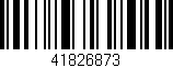 Código de barras (EAN, GTIN, SKU, ISBN): '41826873'