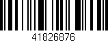 Código de barras (EAN, GTIN, SKU, ISBN): '41826876'