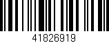 Código de barras (EAN, GTIN, SKU, ISBN): '41826919'