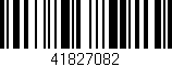 Código de barras (EAN, GTIN, SKU, ISBN): '41827082'