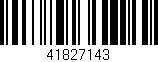 Código de barras (EAN, GTIN, SKU, ISBN): '41827143'