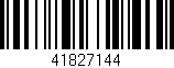 Código de barras (EAN, GTIN, SKU, ISBN): '41827144'