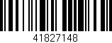 Código de barras (EAN, GTIN, SKU, ISBN): '41827148'