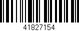 Código de barras (EAN, GTIN, SKU, ISBN): '41827154'