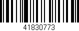 Código de barras (EAN, GTIN, SKU, ISBN): '41830773'