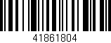 Código de barras (EAN, GTIN, SKU, ISBN): '41861804'