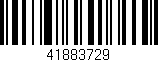 Código de barras (EAN, GTIN, SKU, ISBN): '41883729'