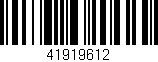 Código de barras (EAN, GTIN, SKU, ISBN): '41919612'