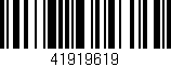 Código de barras (EAN, GTIN, SKU, ISBN): '41919619'