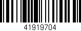 Código de barras (EAN, GTIN, SKU, ISBN): '41919704'