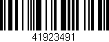 Código de barras (EAN, GTIN, SKU, ISBN): '41923491'