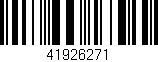 Código de barras (EAN, GTIN, SKU, ISBN): '41926271'