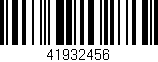 Código de barras (EAN, GTIN, SKU, ISBN): '41932456'